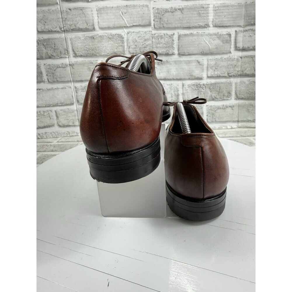 Foot-So-Port Supreme VINTAGE Men’s 12.5 Brown Leather Classic Derby Shoes NEW - Picture 6 of 14
